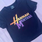 Bershka  Hannah Montana Black Baby Tee Photo 2