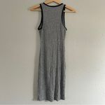 Poetry 🦋  Grey Ribbed Midi Dress Lightweight Neutral Small Stretch Photo 3