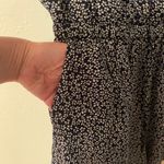 Ellison Navy Blue with Flower Print Short Jumpsuit/romper Photo 3