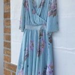 Ted Baker London Dannyel hankerchief mint fairycore dress Sz 3/12 Blue Photo 3