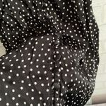 Abercrombie & Fitch A+F Satin Polka Dot Black and White Flowy Dress Photo 2