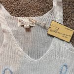Vintage Havana  White Sweater Tank. “Beach”. NWT. Size Large Photo 3