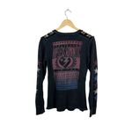 Affliction VINTAGE Y2K  Breakdown American Thermal Graphic Top Grey/Blue/Red XS Photo 7