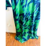 Free People THE WOLF GANG Calypso Green Blue Maxi Long Sleeve Dress sz Small Photo 5