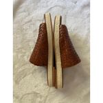 St. Agni Women's Tuscan Woven Espadrille Slide Sandals Leather Brown EU 40 EUC Size 9 Photo 6