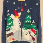 Croft & Barrow Vintage Croft & Barrow 90s/00s Snowman Christmas Granny Cardigan Size S Photo 1