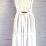 J.Crew  365 Wrap-tie Jumpsuit in Stretch Poplin White Sz 4 Photo 1