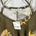 Free People  Hey Girl Cross Back Handkerchief Flowy Tank Top Army Combo S NWT Photo 3