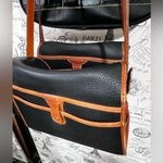 Dooney & Bourke 80’s Essex Navy & British Tan large size handbag long strap Photo 14