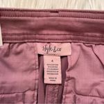 Style & Co  Embroidered Skinny Pant Antique Mauve Photo 5