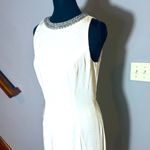 Mac Duggal IEENA for  Embellished Neck white Trumpet Gown size 4 Photo 1
