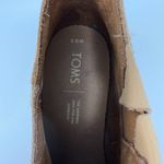 Toms Leilani Ankle Booties Women's 8.5 Honey Brown Leather Heeled Comfy Block Photo 12