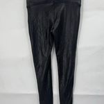 Spanx Faux Leather Leggings Women Small Black Stretchy Skinny Pull On Shiny Photo 1