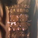 Cozy Brown Bear Women's Hoodie Size M Photo 4