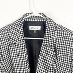 Kasper Houndstooth Long Sleeves Elbow Patches Lined Single Button Blazer 24W Photo 5