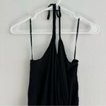 Lulus Lulu’s Learning to Fly Black Halter Jumpsuit Size: L, NWT Photo 4