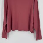 Lululemon Classic Fit Cotton Blend Long Sleeve Shirt Brier Rose Size 14 Athletic Photo 5