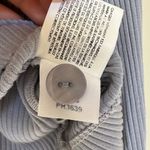 ENZA COSTA Light Blue Rib Henley Button Long Sleeve Small Photo 6