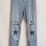 Sandro Paris high rise ankle Star Jeans Blue Size 27 Photo 2