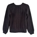 Abercrombie & Fitch Navy Blue Cable Knit Crewneck Sweater Women’s Size Medium Photo 1