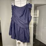 J.Crew NWT  Ruched One-shoulder Swim Dress Navy Blue Photo 2