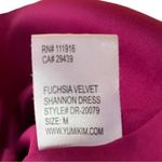 Yumi Kim  Shannon Pink Fuschia Velvet Long Sleeve Mini Dress Size Medium Photo 8