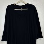Torrid Sleep Black Waffle Knit 3/4 Sleeves Top Photo 2