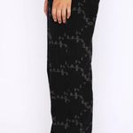 White Fox Boutique White Fox Catch Me Out Printed Denim Jeans Black Photo 2