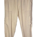 Soft Surroundings Women’s Cream Colored Size 1X Cargo Linen Blend Trouser Photo 0