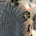 Pink Rose  Brown Acrylic Sweater Cropped Crewneck Comfy Womens Medium Photo 2