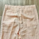 Banana Republic Women's Palma Straight Leg Linen Trouser Pants in Daybreak Peach Photo 10