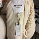 BB Dakota New  Steve Madden Oatmeal Sherpa Fleece Vest Women's Size M Cozy Warm Photo 3