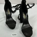 Dream Paris Womans Dream Pairs Platform Sandals Size 8 Black Open Toe Lace Up Heel Photo 0