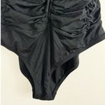 Jantzen  Womens Black One Piece Swimsuit Gathered front tie Bandeau 10 Photo 3