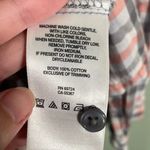 Columbia  Plaid Button Down Shirt Orange Grey Women’s Small Outdoors Hiking Fall‎ Photo 3