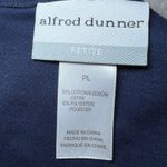 Alfred Dunner  Petite Navy Anchor Embellished V-Neck T-Shirt Top PL Photo 3