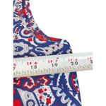 VTG 60s Woolworth Primstyle Blouse NWT Red White Blue Paisley Made in Japan M Size M Photo 9