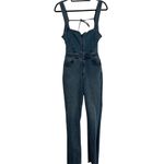 Free People  We the Free CRVY 2nd Denim Flare Overalls size 14 Photo 4