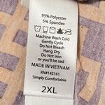 LuLaRoe Summer Sleeveless Scoop Neck Dress Elastic Waist Orange Geometric Sz 2XL Photo 5