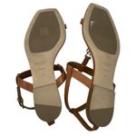 Saint Laurent Cassandra YSL Logo T Strap Toe Ring Sandal Brown Size 41 Photo 10