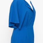 Black Halo . Holland Flutter-sleeve Button-down Midi Dress. Photo 11