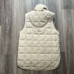 Thrive Societe Cream Quilted Vest XS Full zip Casual with Pockets Tan Winter Photo 3
