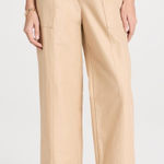 Rails Fran Pants Tan Utility Wide Leg Women's Size 6 Cotton Linen Photo 0