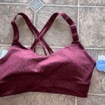 NEW Marika Padded Sports Bra Strappy, Adjustable, NWT Maroon Leopard Print Photo 1