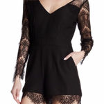 Cupcakes and Cashmere Long sleeve lace romper Photo 0