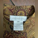 Jones New York  Paisley Shirt in Brown and Gold Photo 3