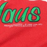 Vintage 70s Peanuts Snoopy Joe Claus Christmas Sweatshirt Size M Photo 4