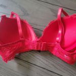 Bra red padded lace underwire 34C Size undefined Photo 2