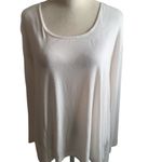 American Eagle  Outfitters Soft & Sexy White Long Sleeve Top Lace Back Size S Photo 2