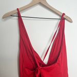 ANDIE The Bali Lace Up One Piece Swimsuit Cherry Red Womens XL Photo 6